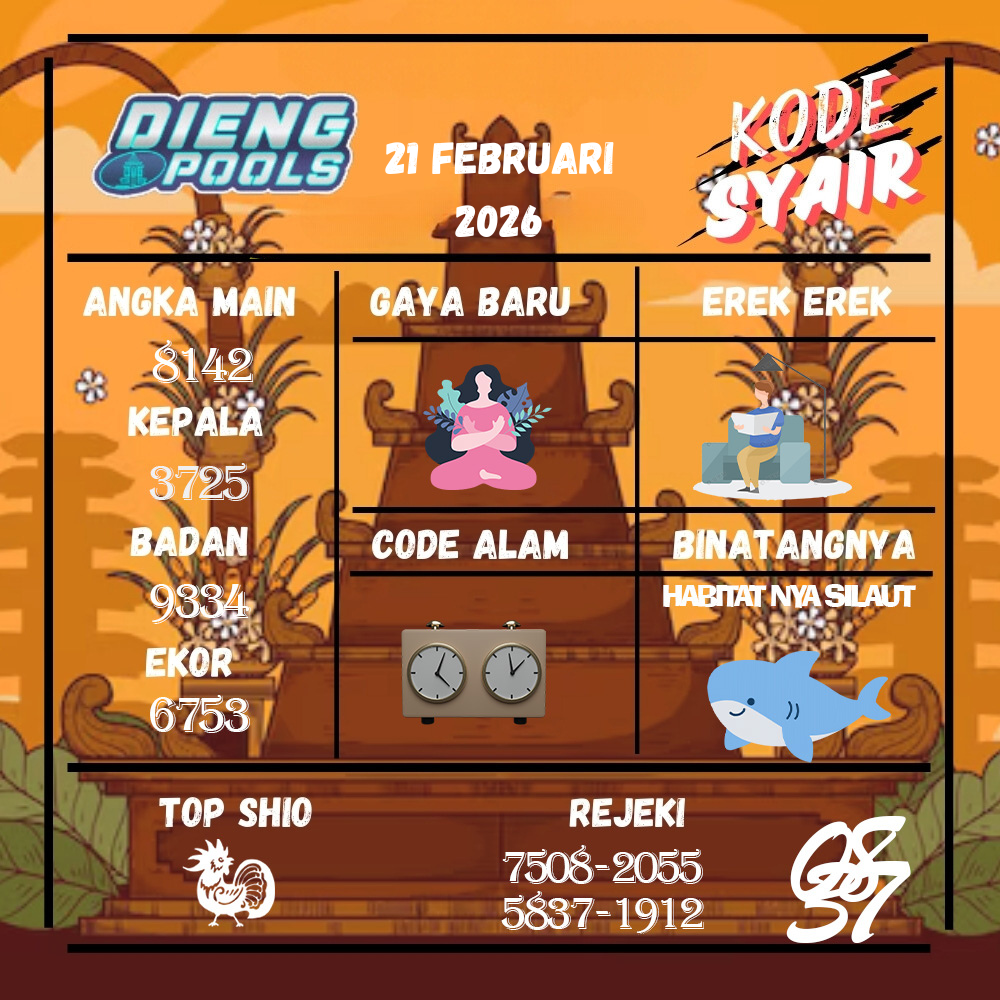 Kode Syair Dieng Pools Februari Pools